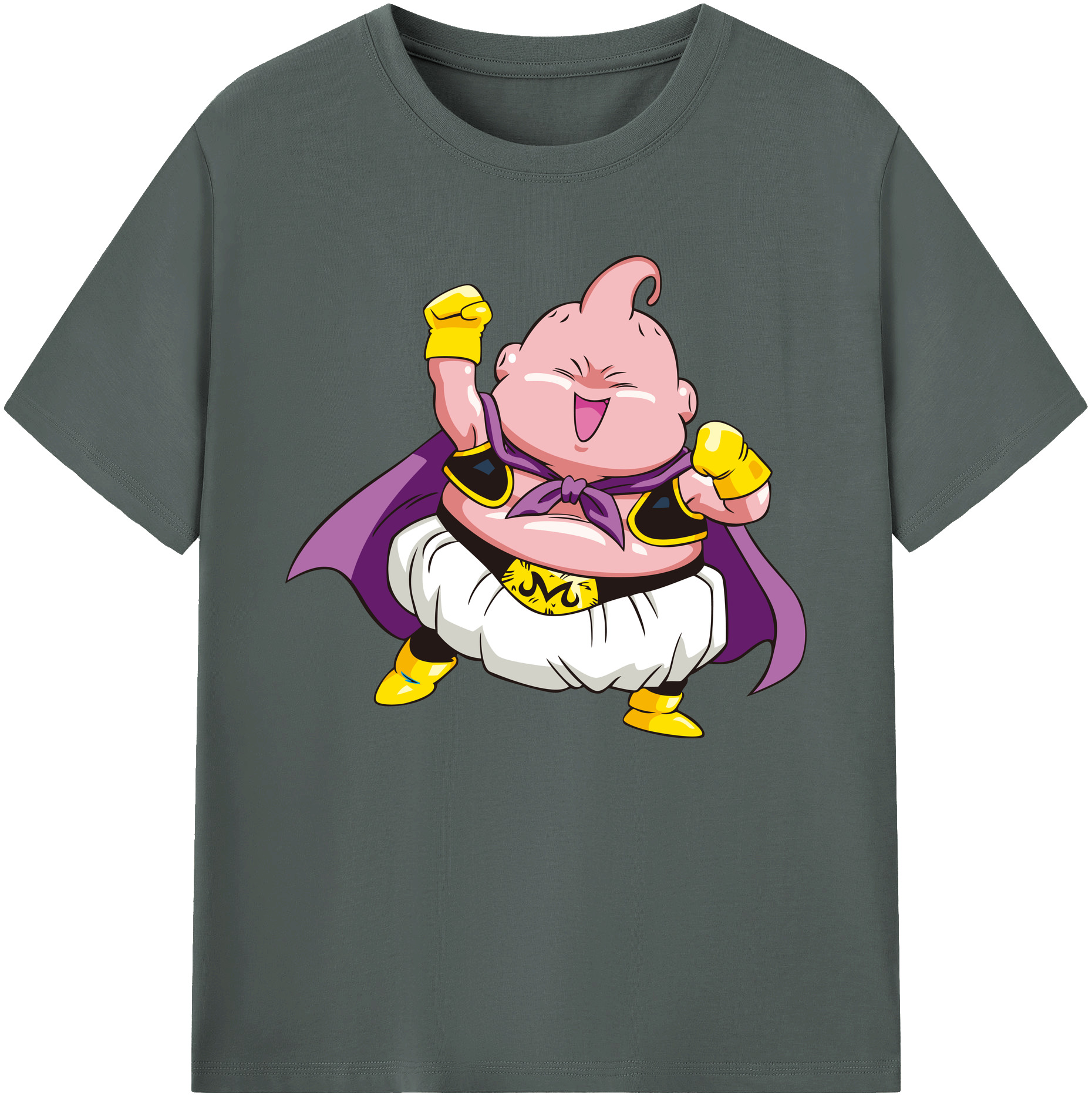 （画像用） ドラゴンボール 魔人ブウ DRAGON BALL Majin Buu 綿100％ メンズ半袖Tシャツ｜肌触りやわらか＆通気性